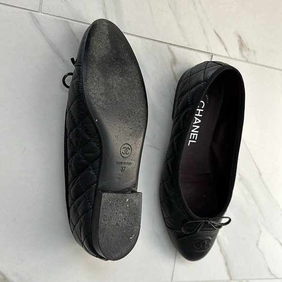 Chanel Classic Quilted Cap Toe Ballerina Flat - Picture 8 of 12